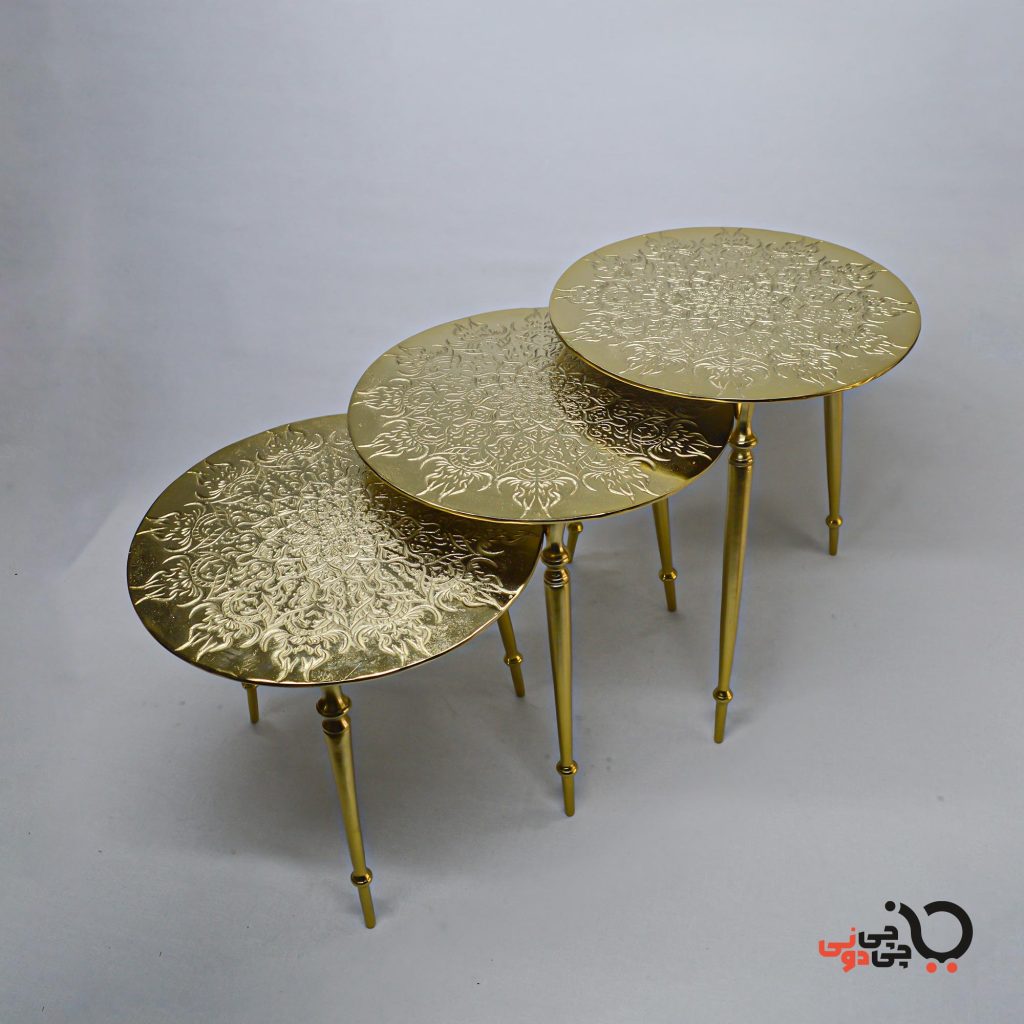 قیمت میز عسلی خورشیدی - طلایی